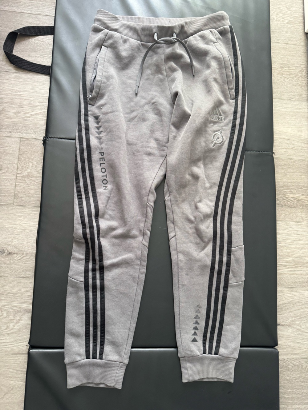 adidas x Peloton Men’s Jogger Sweatpants with Black Side Stripes
